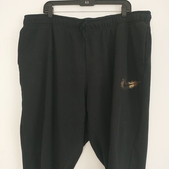Nike Joggers Pants Womens 2X Black Sweatpants Sportswear Club Fleece Swoosh Logo - Picture 4 of 9